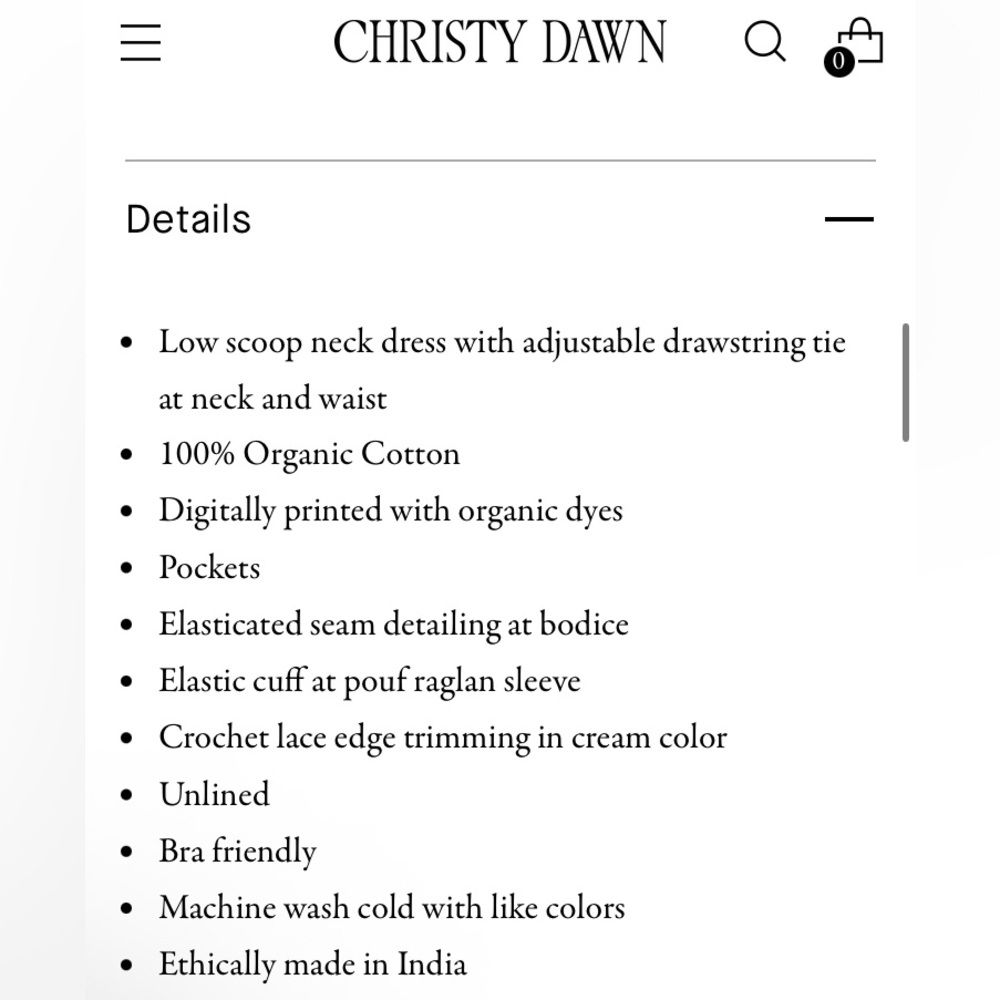 Christy Dawn Brynn Dress - Calico Floral - Medium - Picture 7 of 7